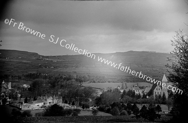 PANORAMA FROM RAILWAY HILL ABBEY & CHURCH TELE